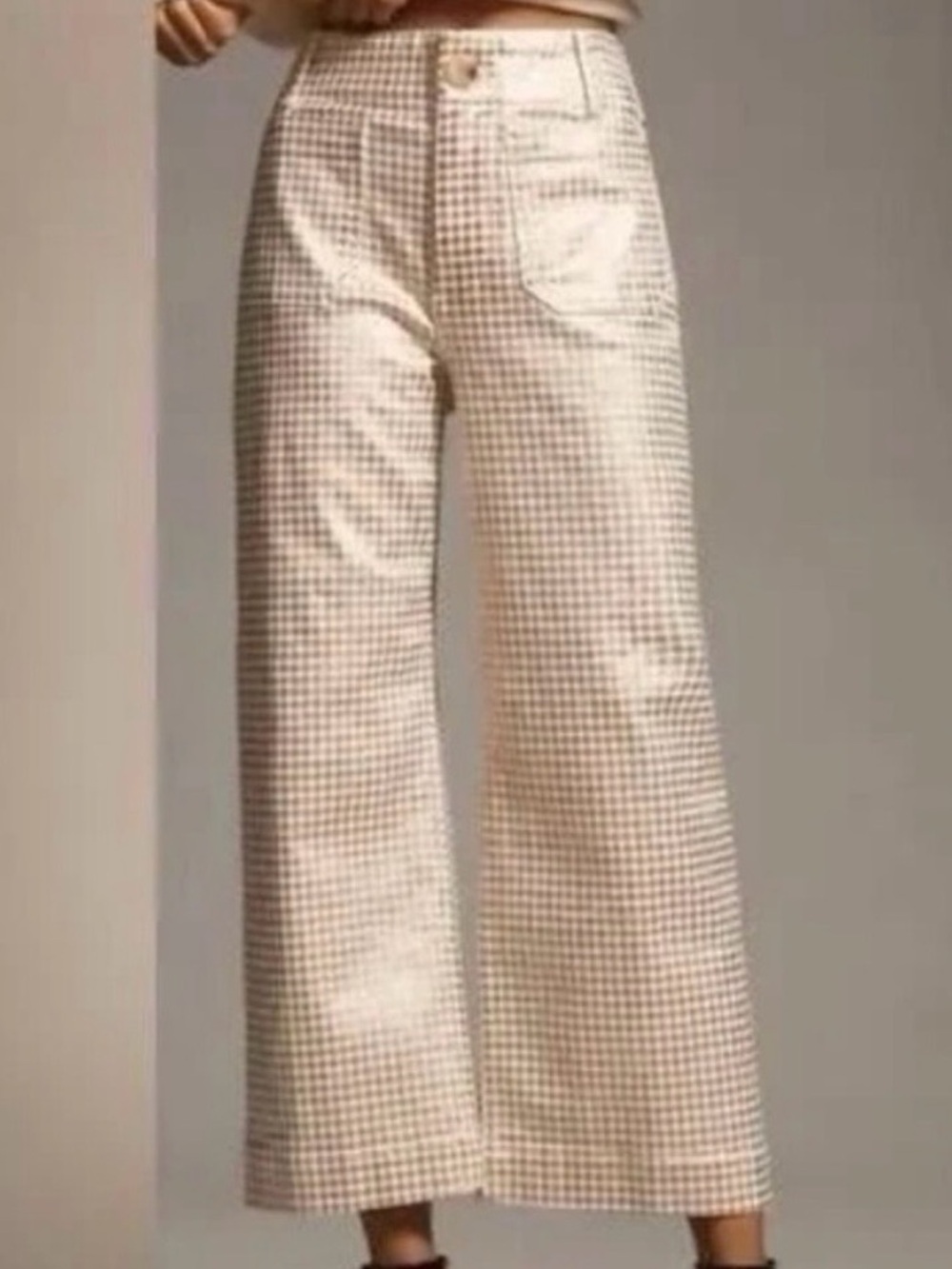 Maeve Colette gold polka dot wide leg Pant size 29 - Picture 3 of 11